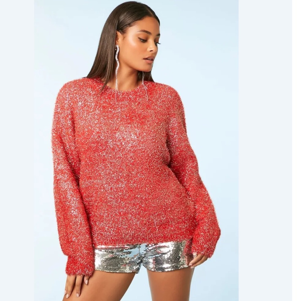 Occassion on Metallic Knit Sweater Size M